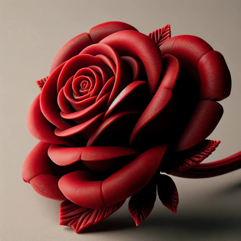 Rubber rose